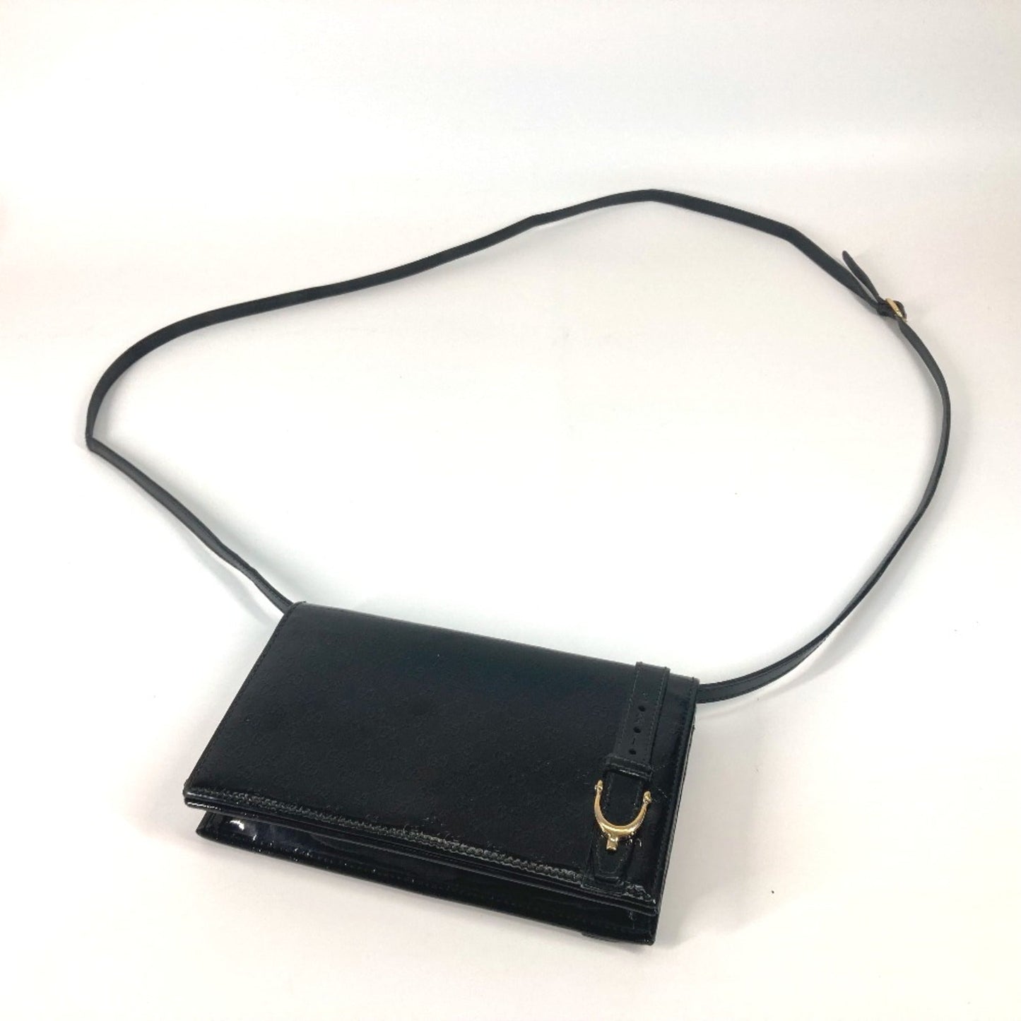 Gucci Black Patent Leather Shoulder Bag