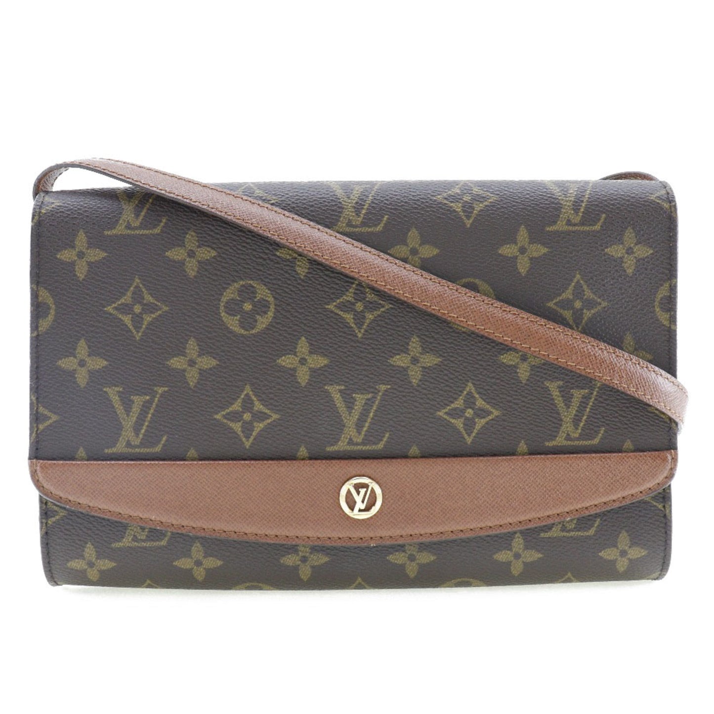 Louis Vuitton Brown Monogram Shoulder Bag ()