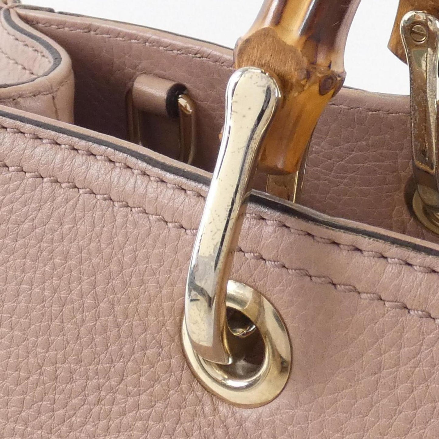 Gucci Gold Leather Handbag