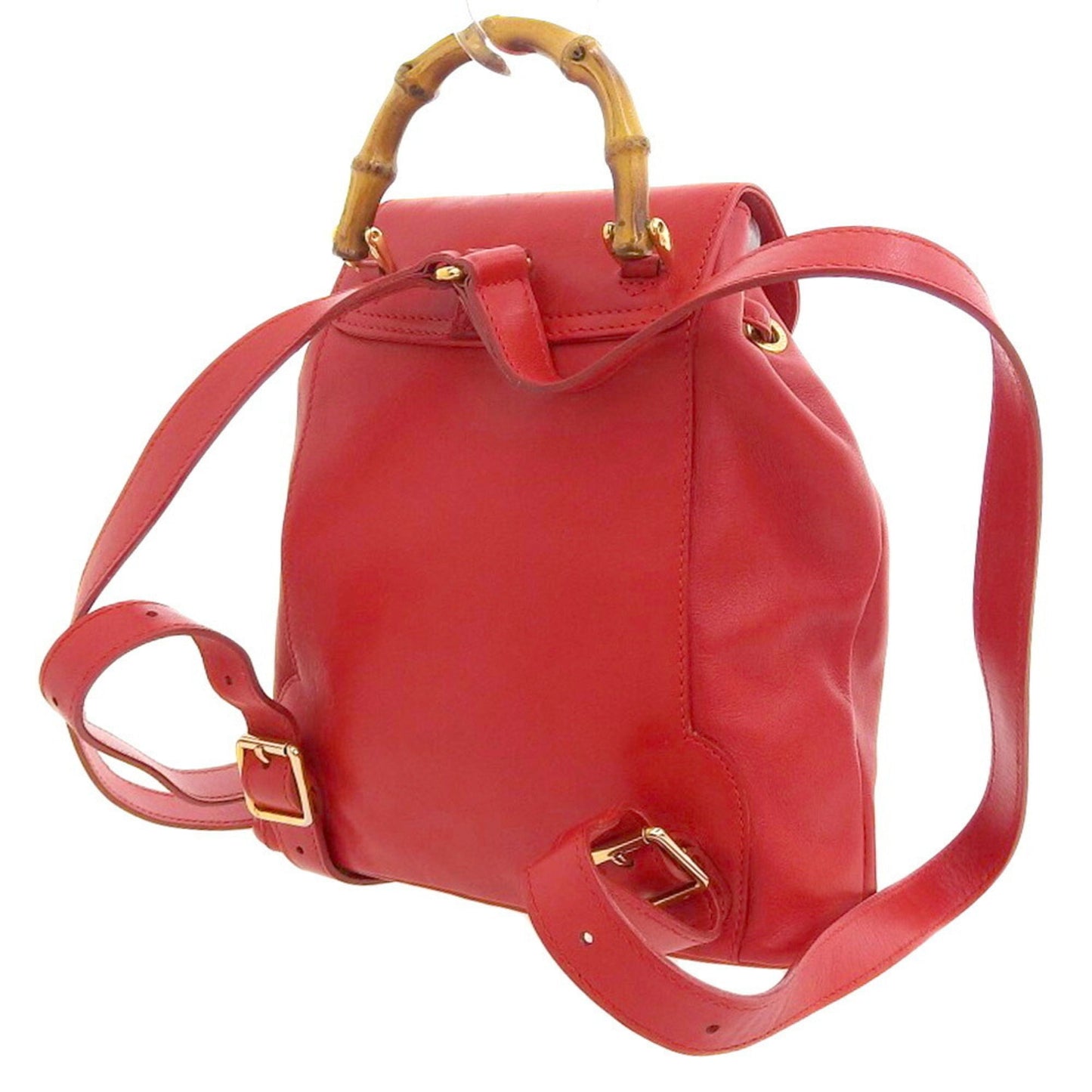 Gucci Red Color Leather Backpack