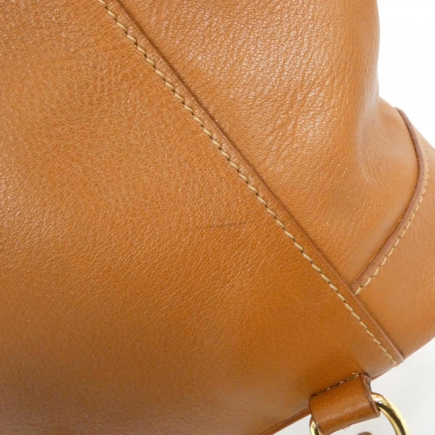 Gucci Brown Leather Pouch Shoulder Bag