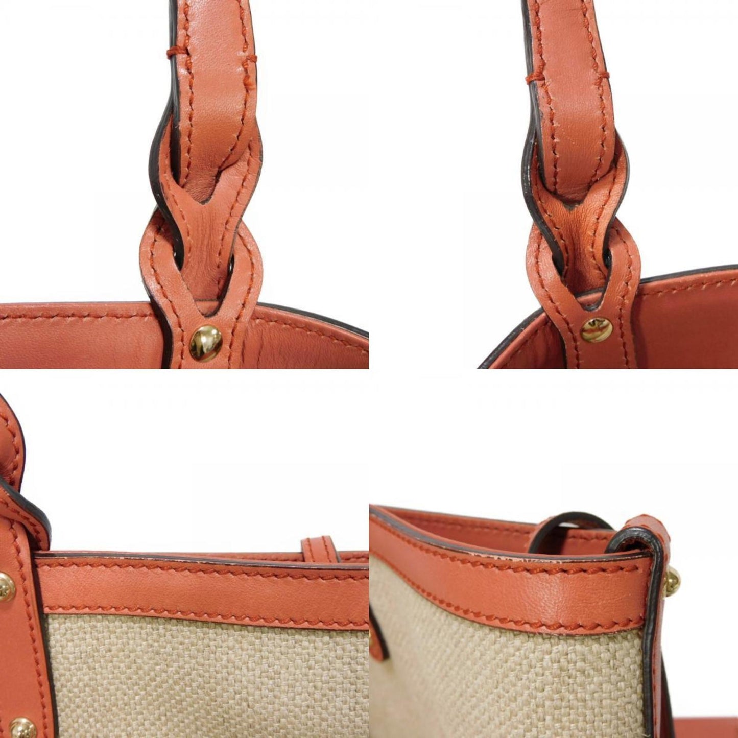 Gucci Beige Linen Shoulder Bag Tote Bag