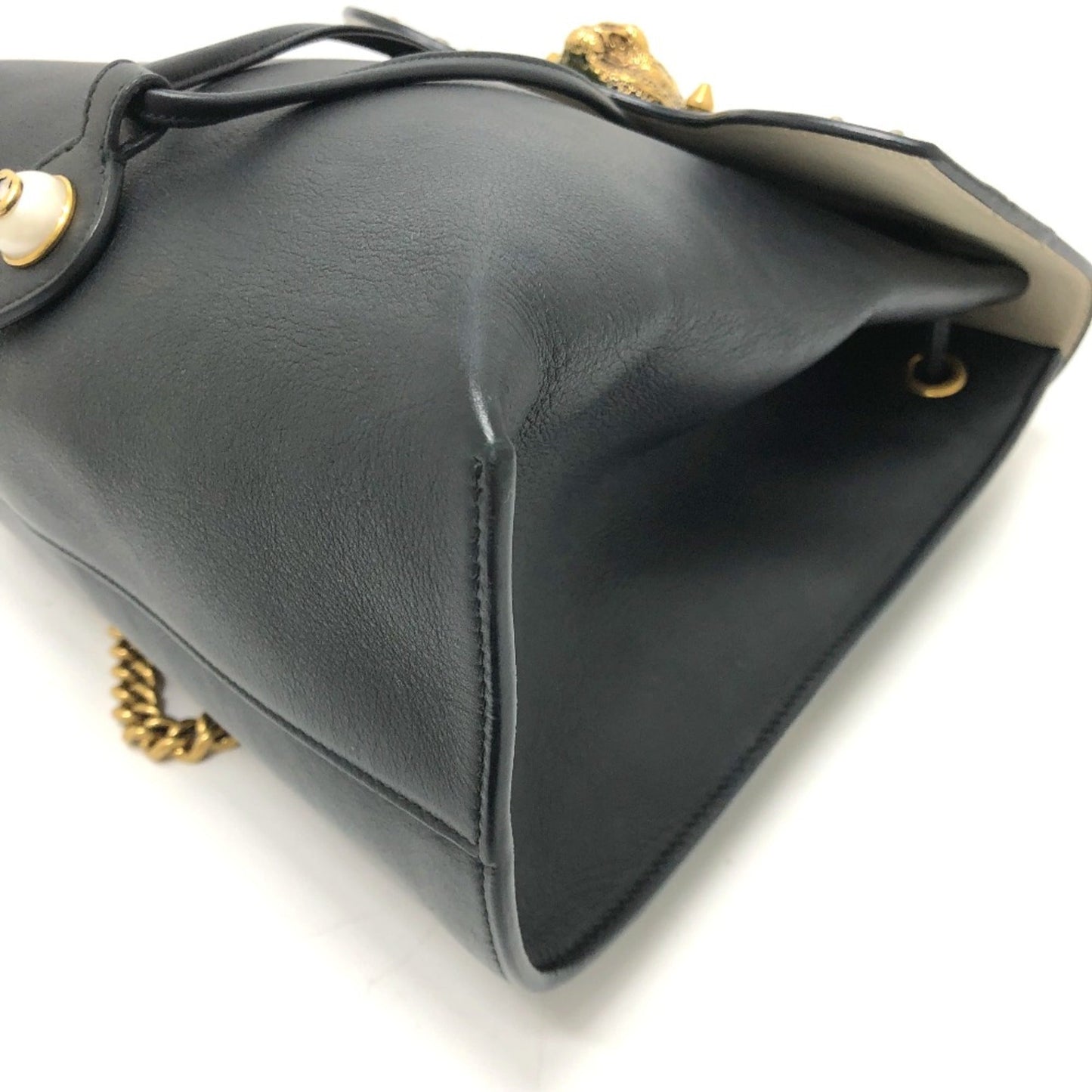 Gucci Black Leather Backpack