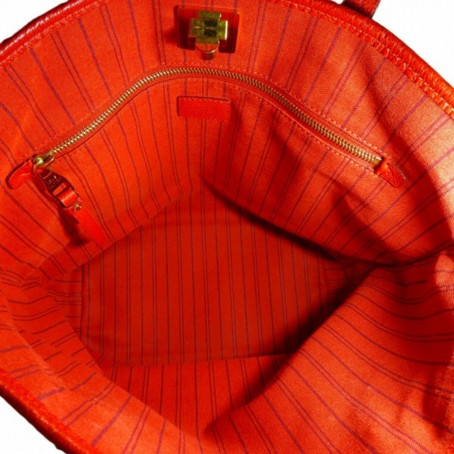 Louis Vuitton Auriane Red Color Monogram Empreinte Leather Shoulder Bag Tote Bag