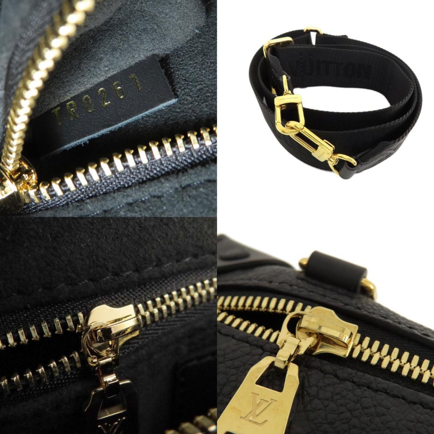 Louis Vuitton Black Monogram Empreinte Shoulder Bag