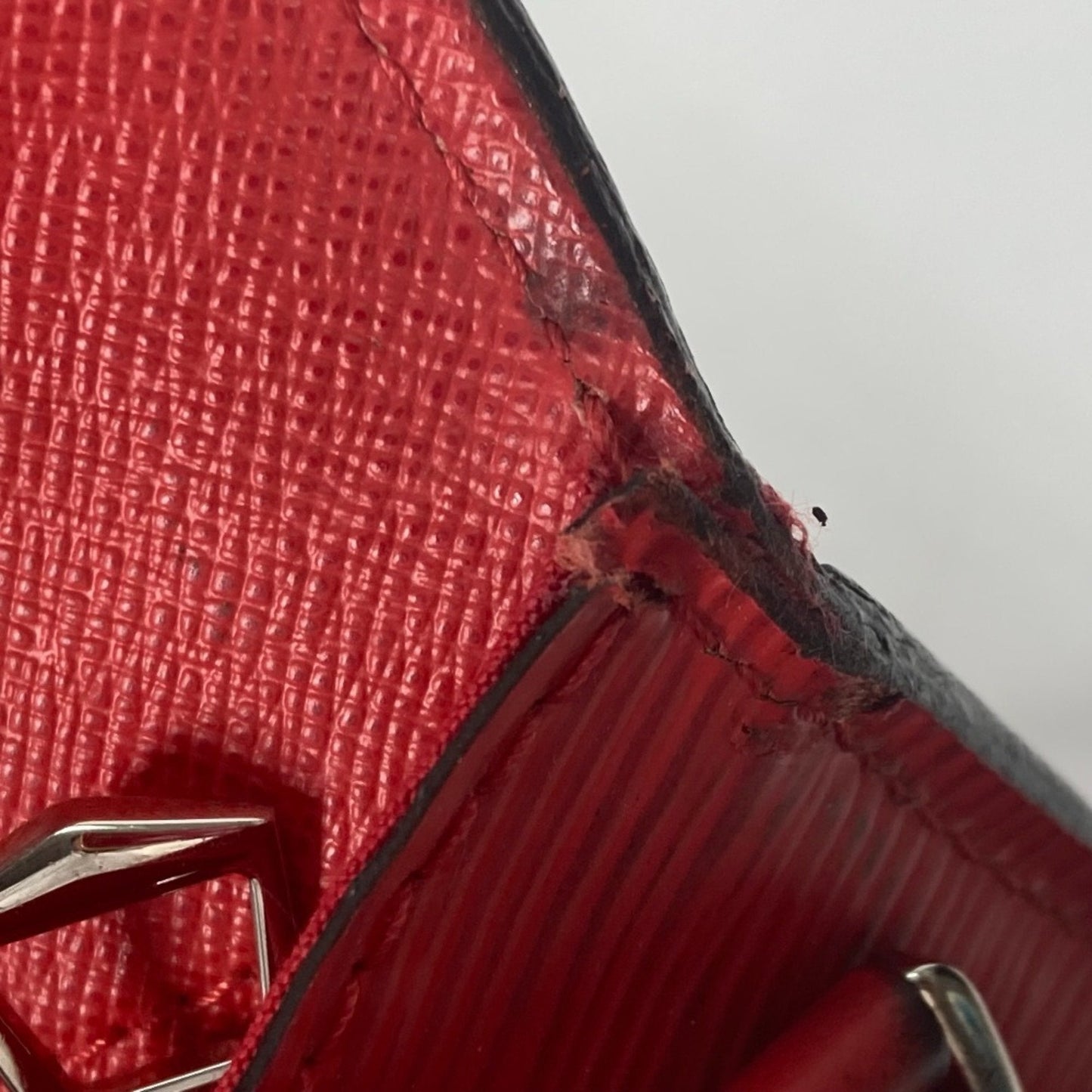 Louis Vuitton Red Leather Shoulder Bag