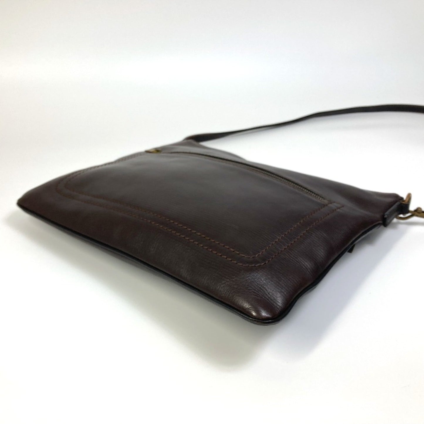 Louis Vuitton Brown Leather Shoulder Bag