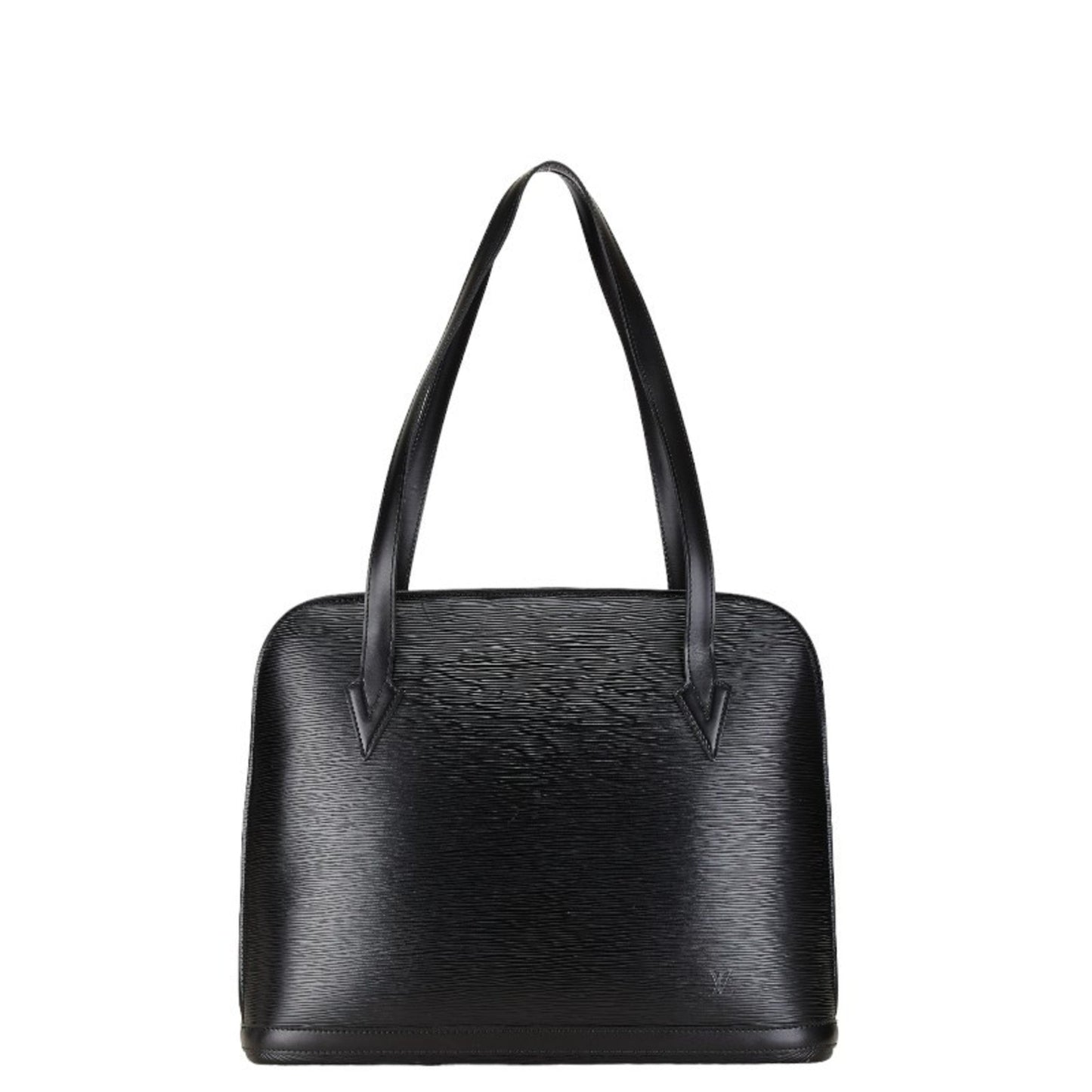 Louis Vuitton Black Noir Leather Shoulder Bag Tote Bag ()