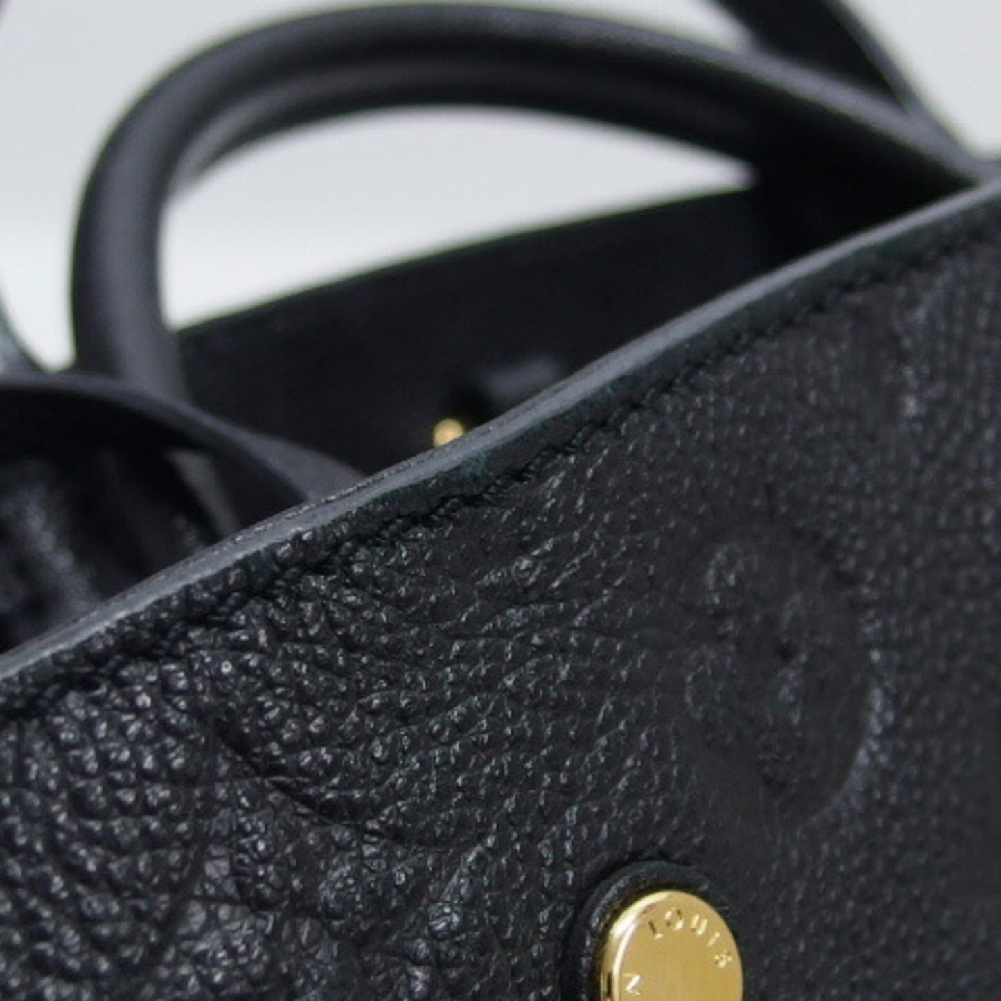 Louis Vuitton Black Noir Monogram Empreinte Leather Handbag Shoulder Bag