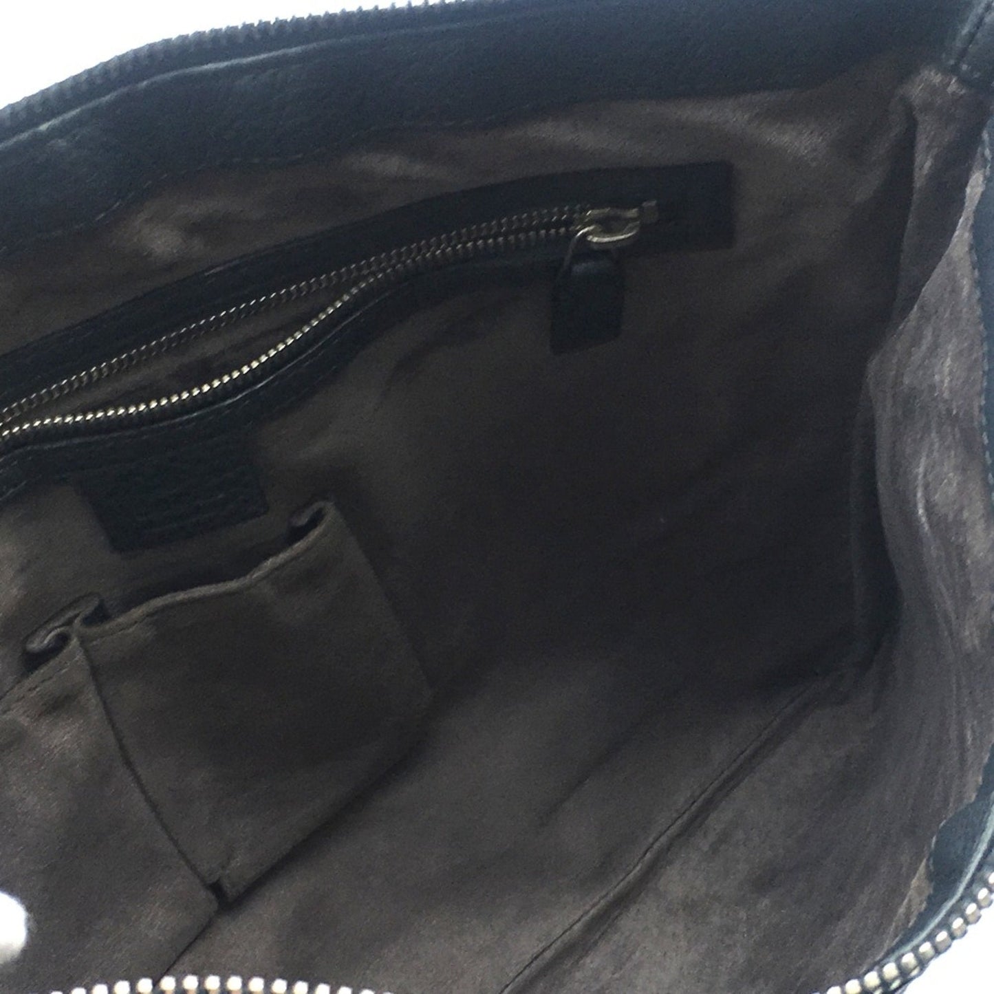 Gucci Gray Leather Shoulder Bag