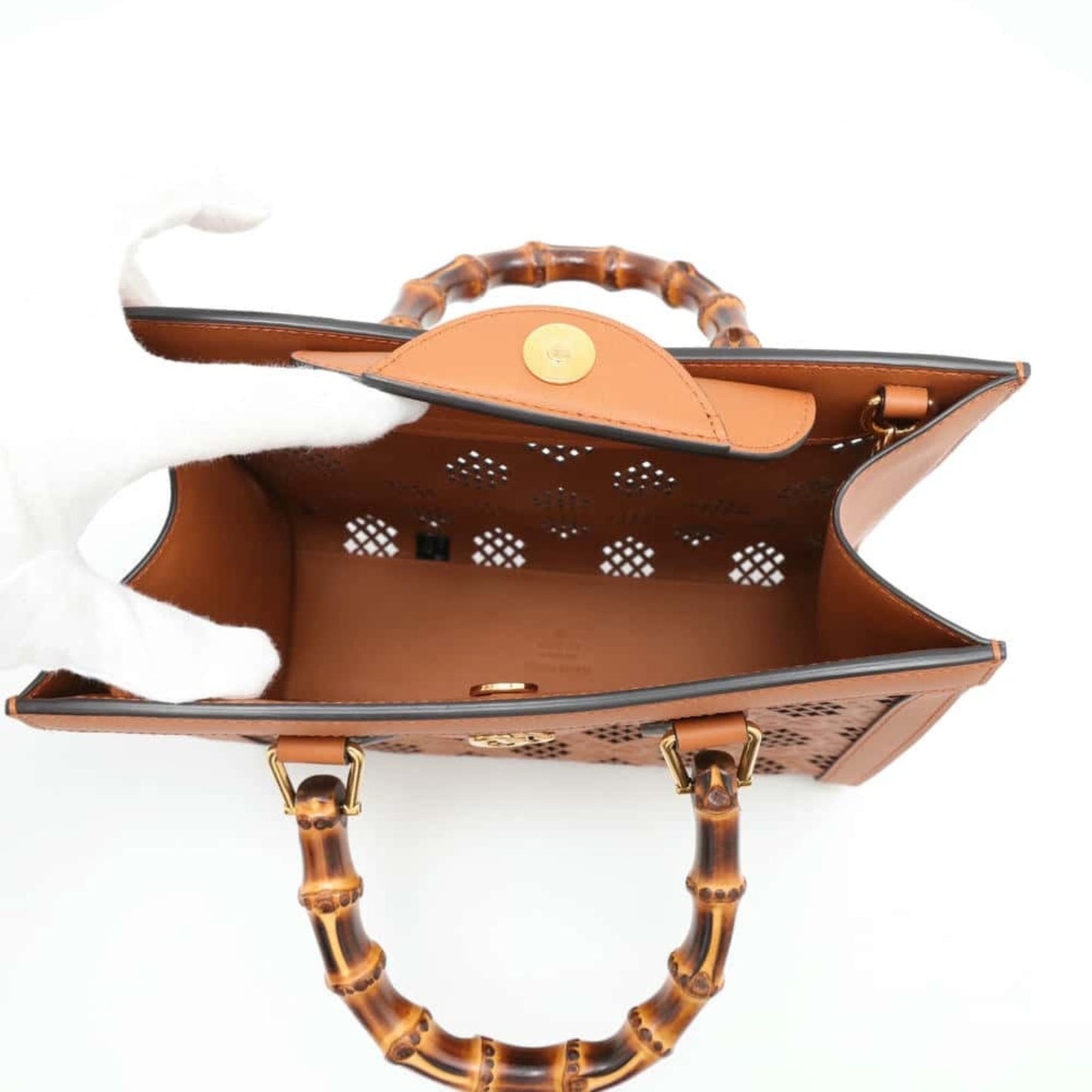 Gucci Light Brown Leather Handbag