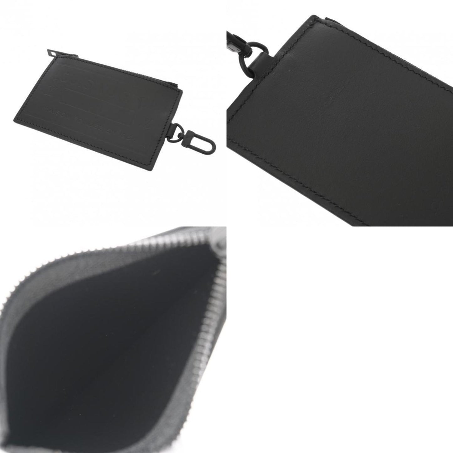 Louis Vuitton Noir Leather Pouch Shoulder Bag