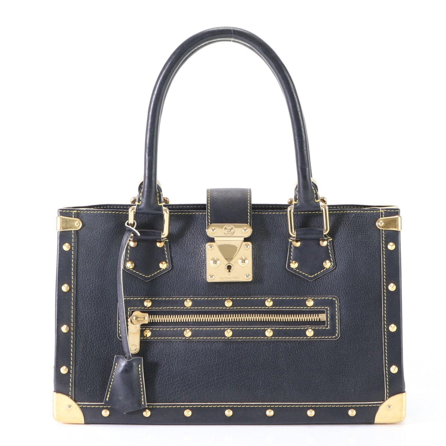 Louis Vuitton Noir Leather Shoulder Bag ()
