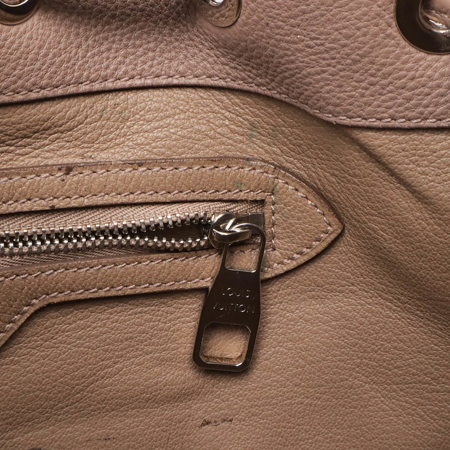 Louis Vuitton Brown Pink Leather Handbag Shoulder Bag