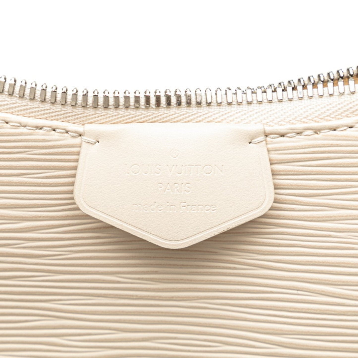 Louis Vuitton White Epi Leather Handbag Shoulder Bag