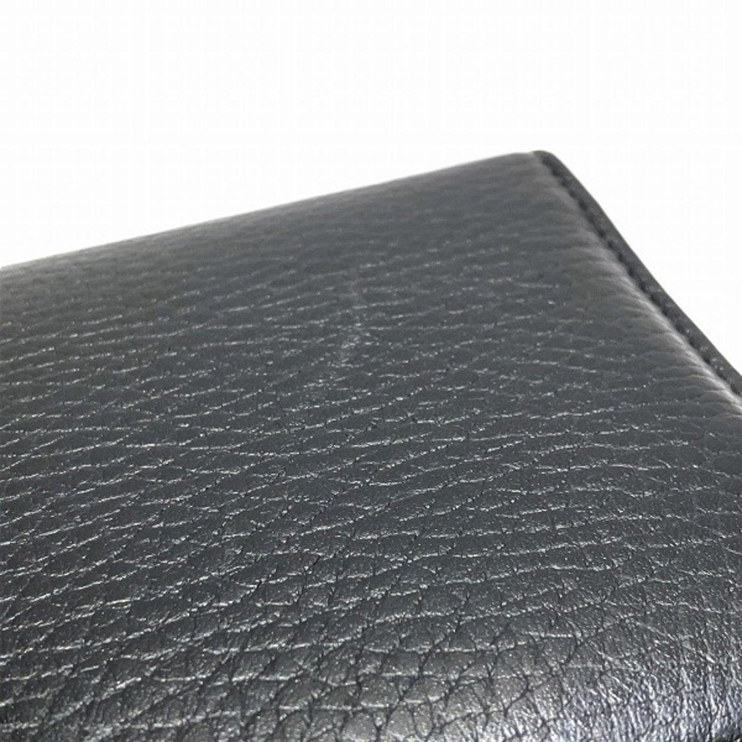 Gucci Black Leather Long Wallet (Bi-Fold)