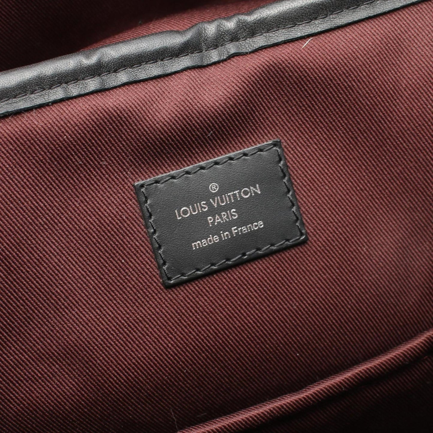 Louis Vuitton Black Brown Coated Canvas Leather Backpack