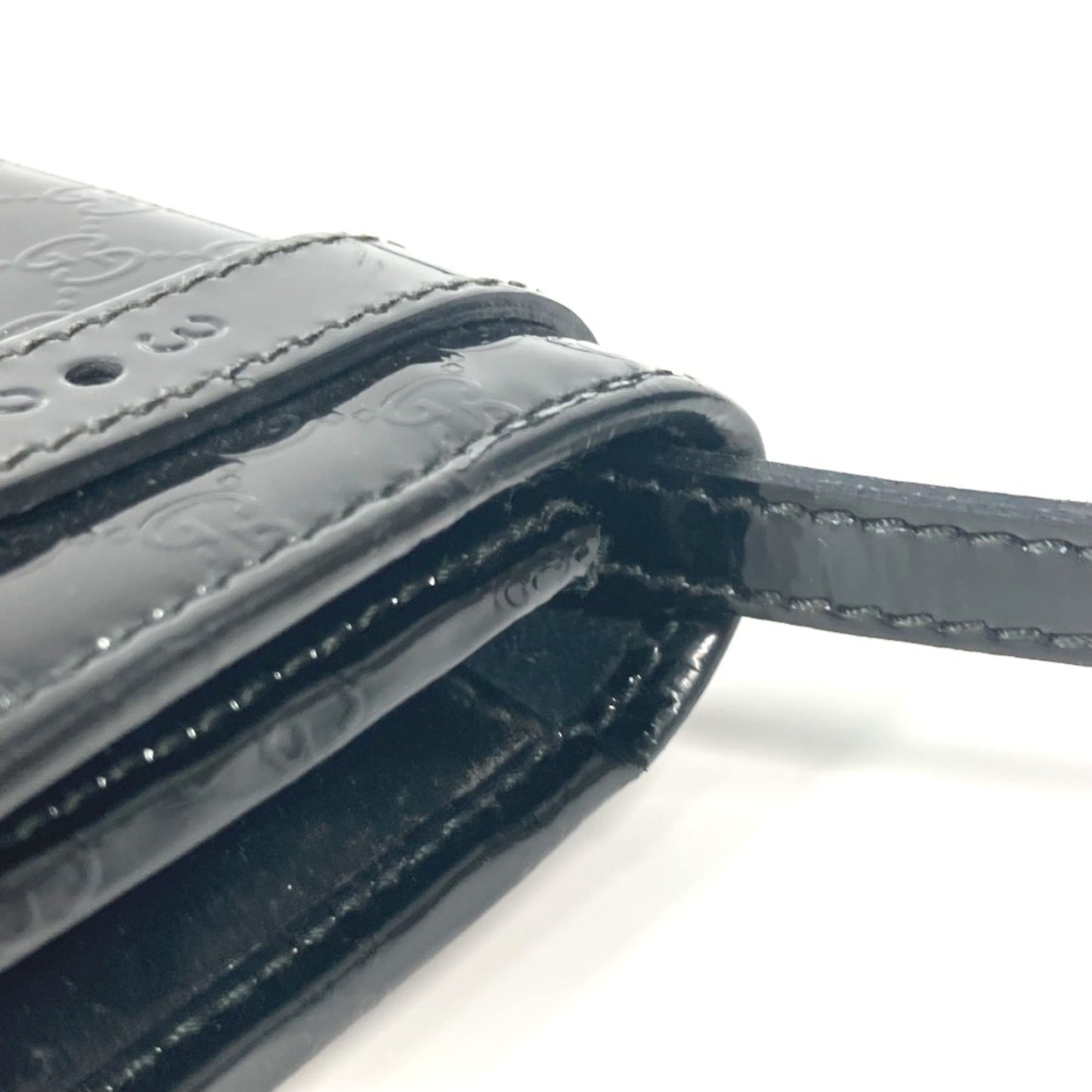 Gucci Black Patent Leather Shoulder Bag