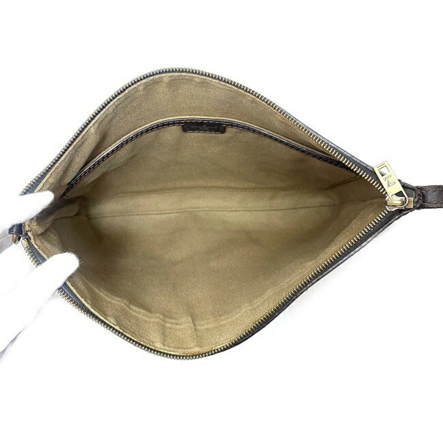 Louis Vuitton Utah Brown Coffee Leather Shoulder Bag