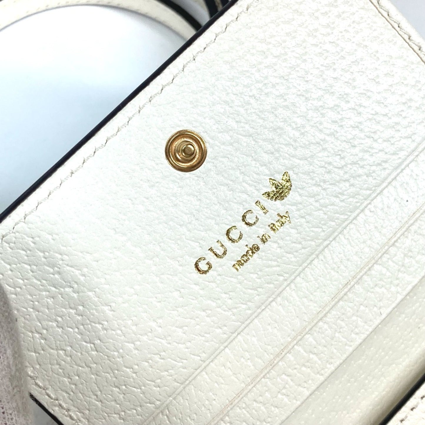 Gucci White Leather Wallet (Bi-Fold)