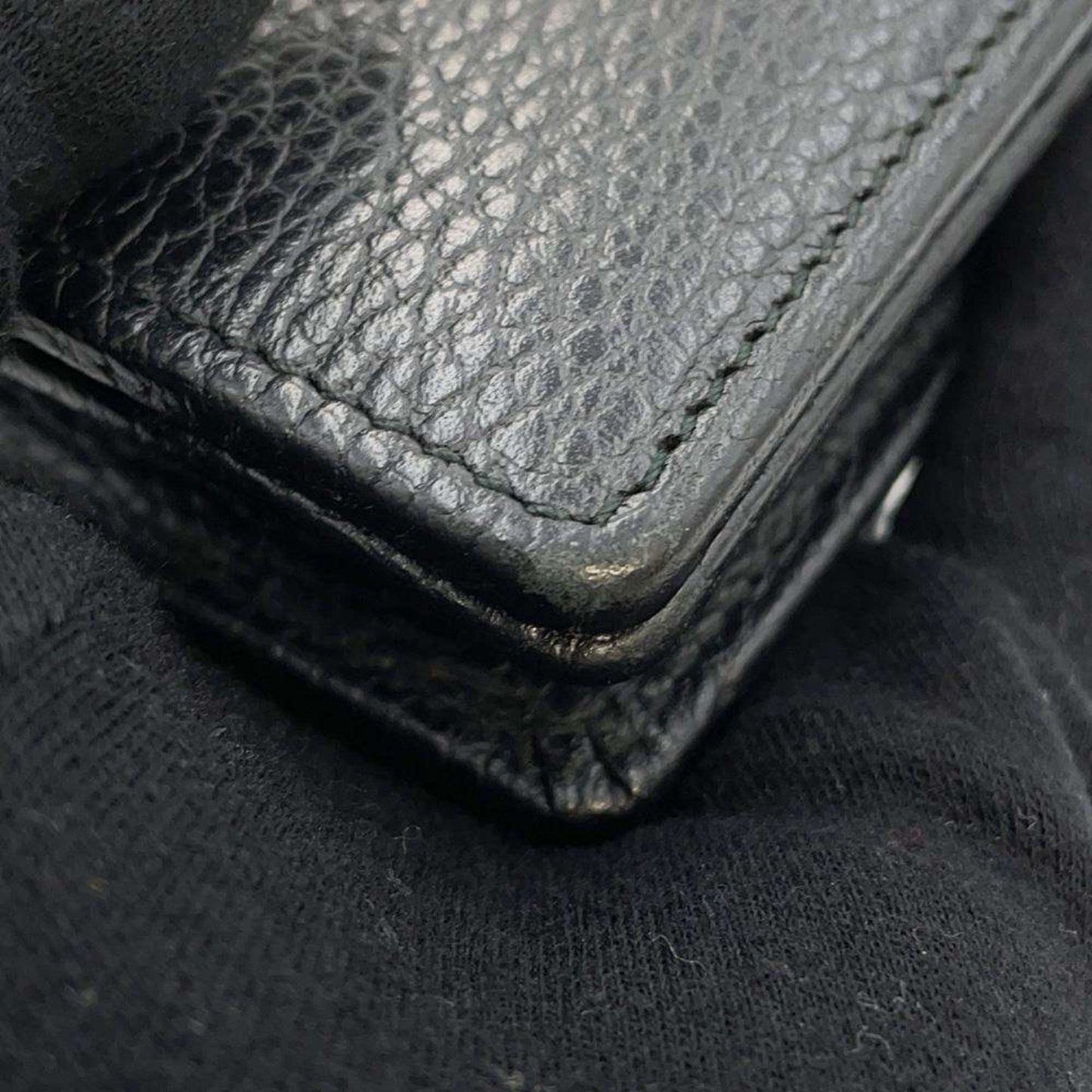 Gucci Black Leather Chain/Shoulder Wallet