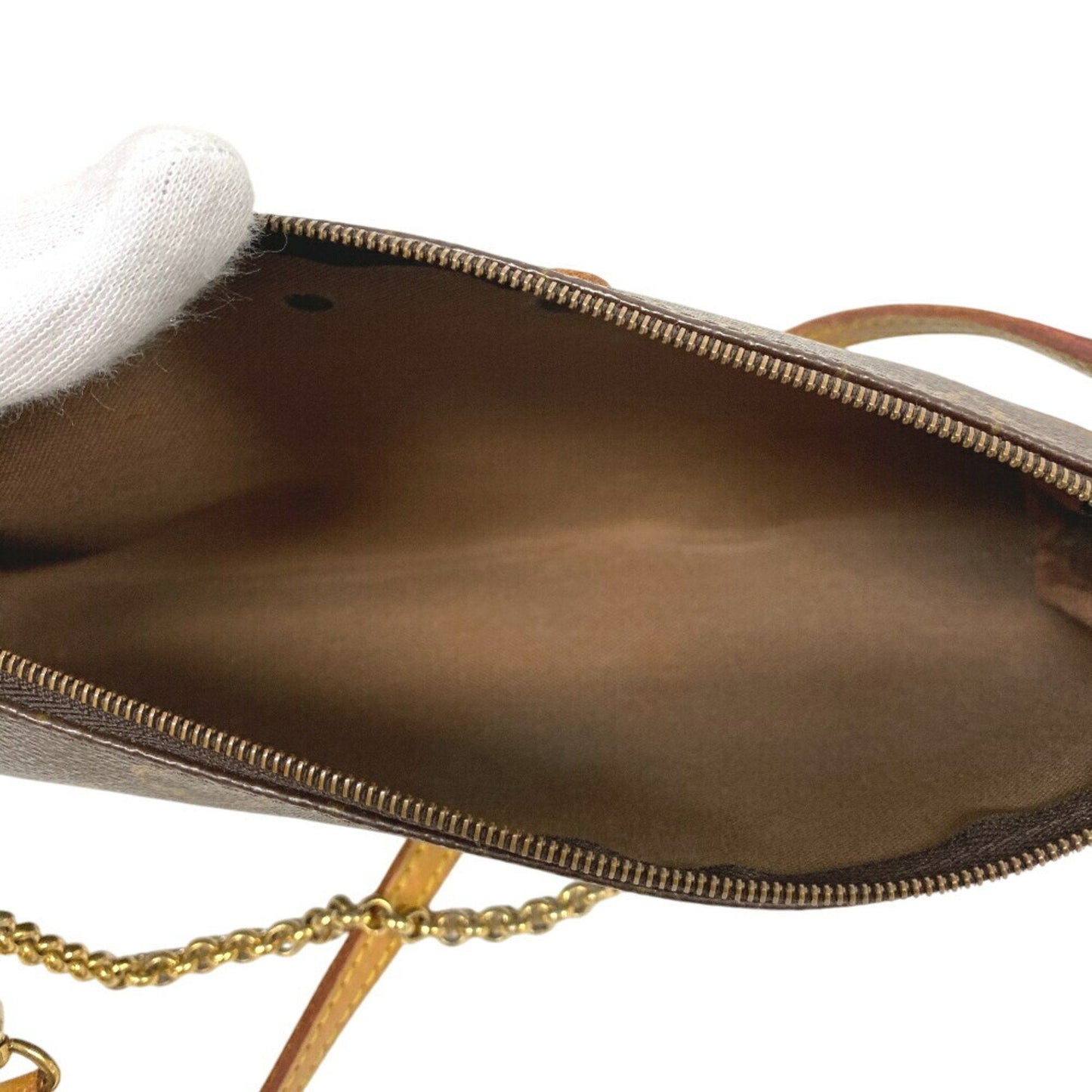 Louis Vuitton Brown Leather Shoulder Bag