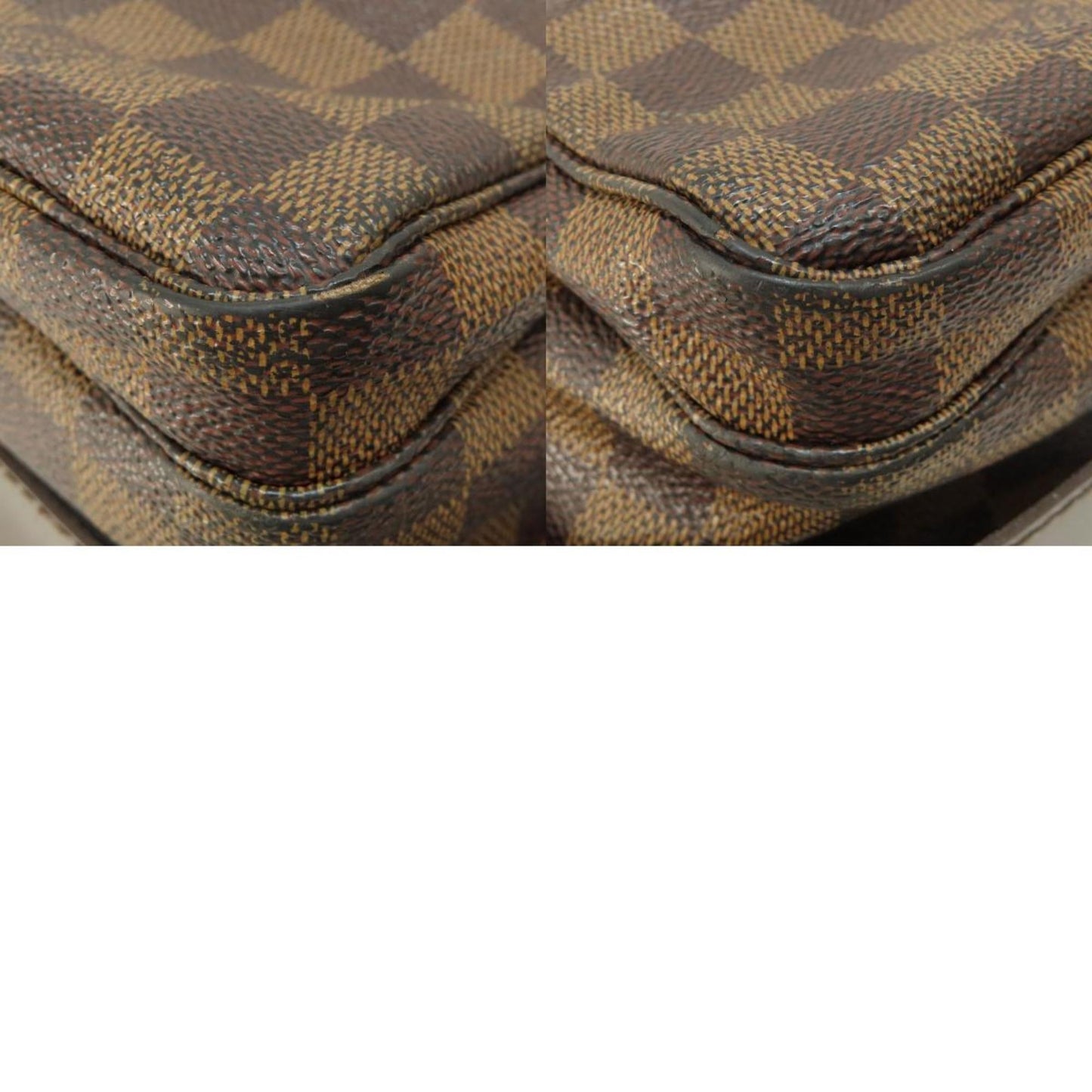 Louis Vuitton Damier Brown Damier Canvas Ebene Damier Canvas Shoulder Bag