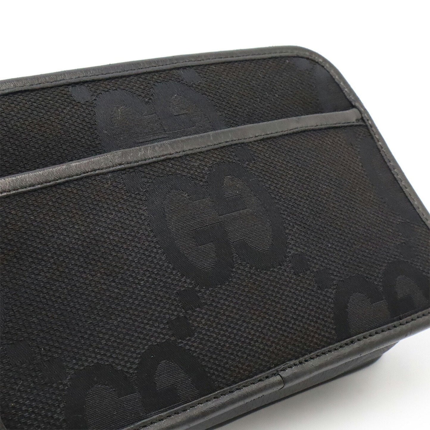 Gucci Black Leather Clutch Bag Pochette Shoulder Bag