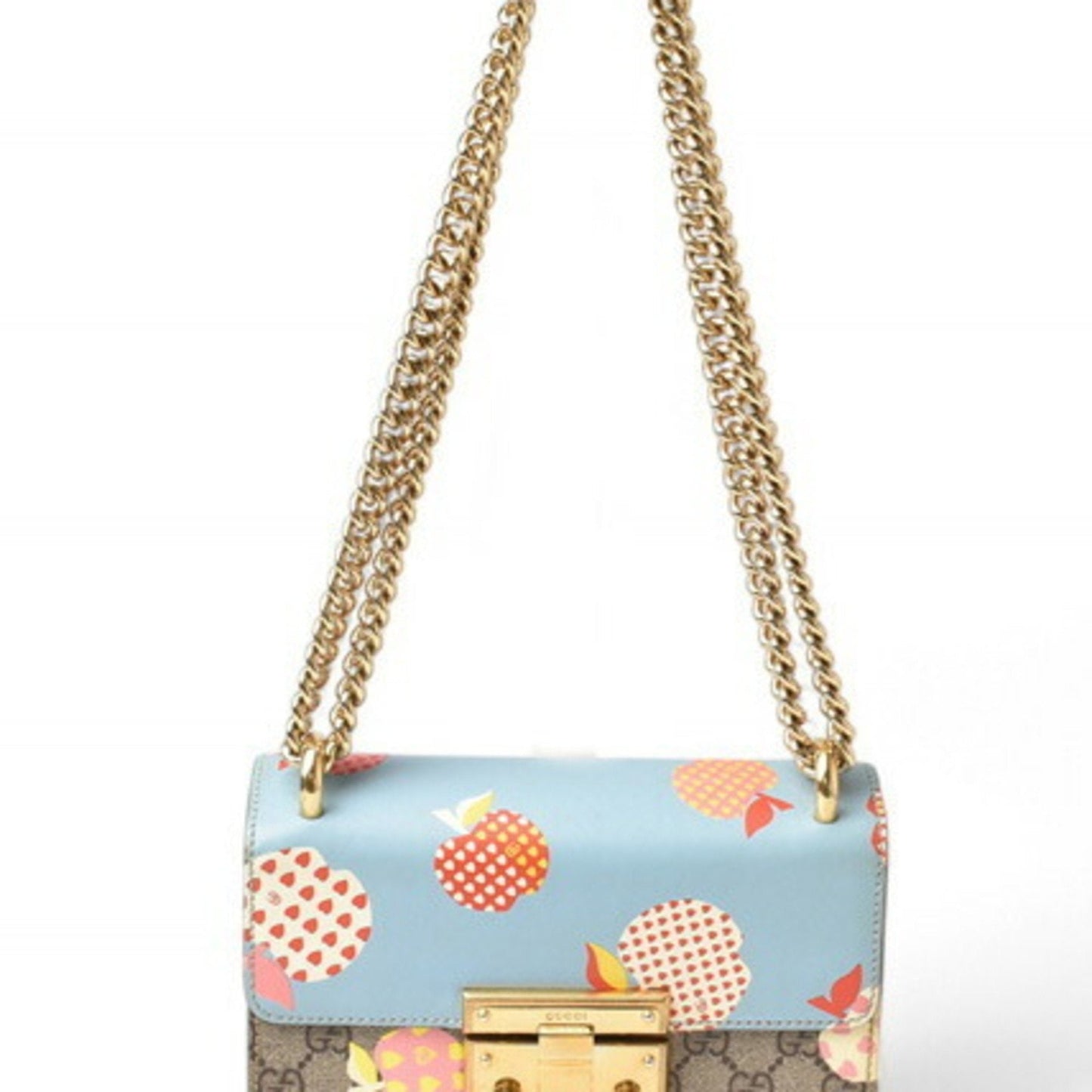 Gucci Beige Blue Brown Gg Supreme Shoulder Bag