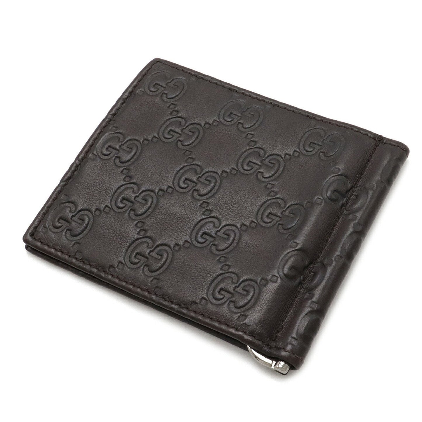 Gucci Dark Brown Leather Wallet (Bi-Fold)