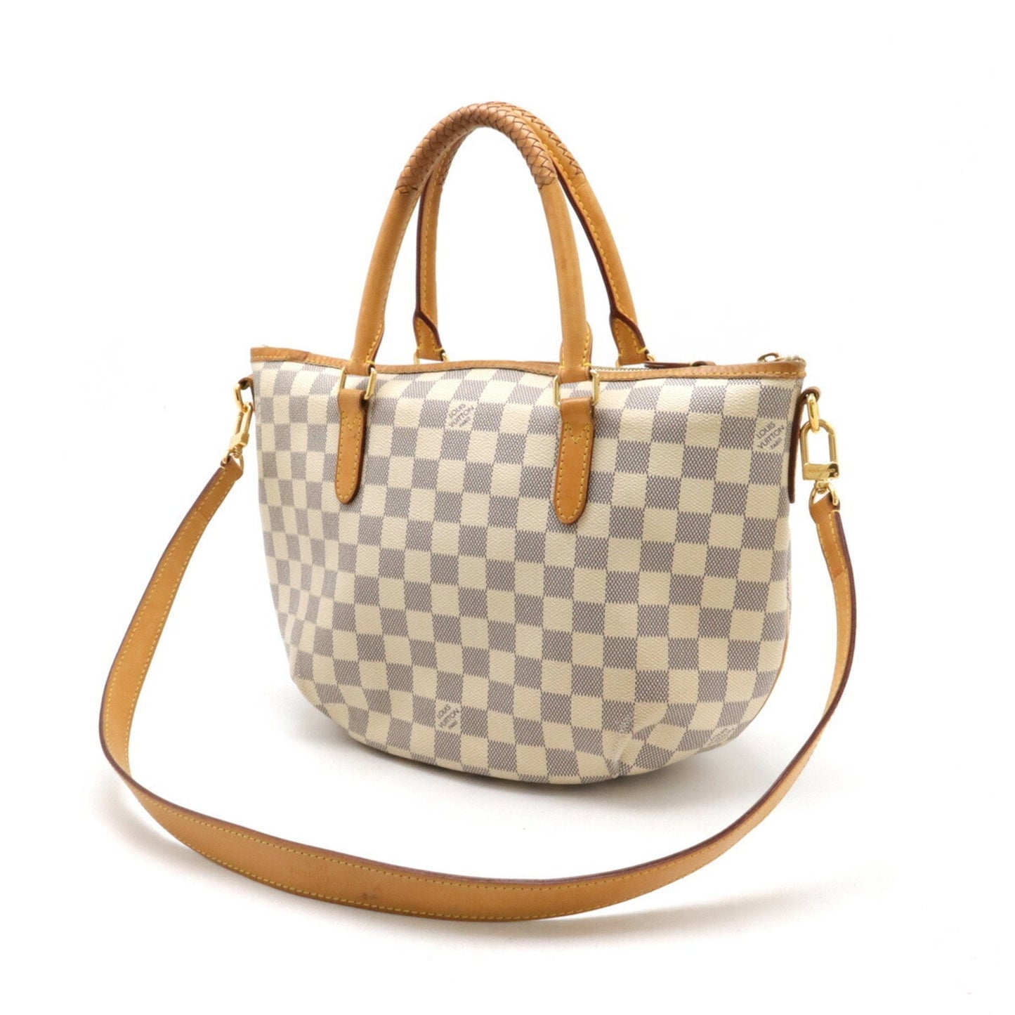 Louis Vuitton Ivory Damier Azur Shoulder Bag Tote Bag