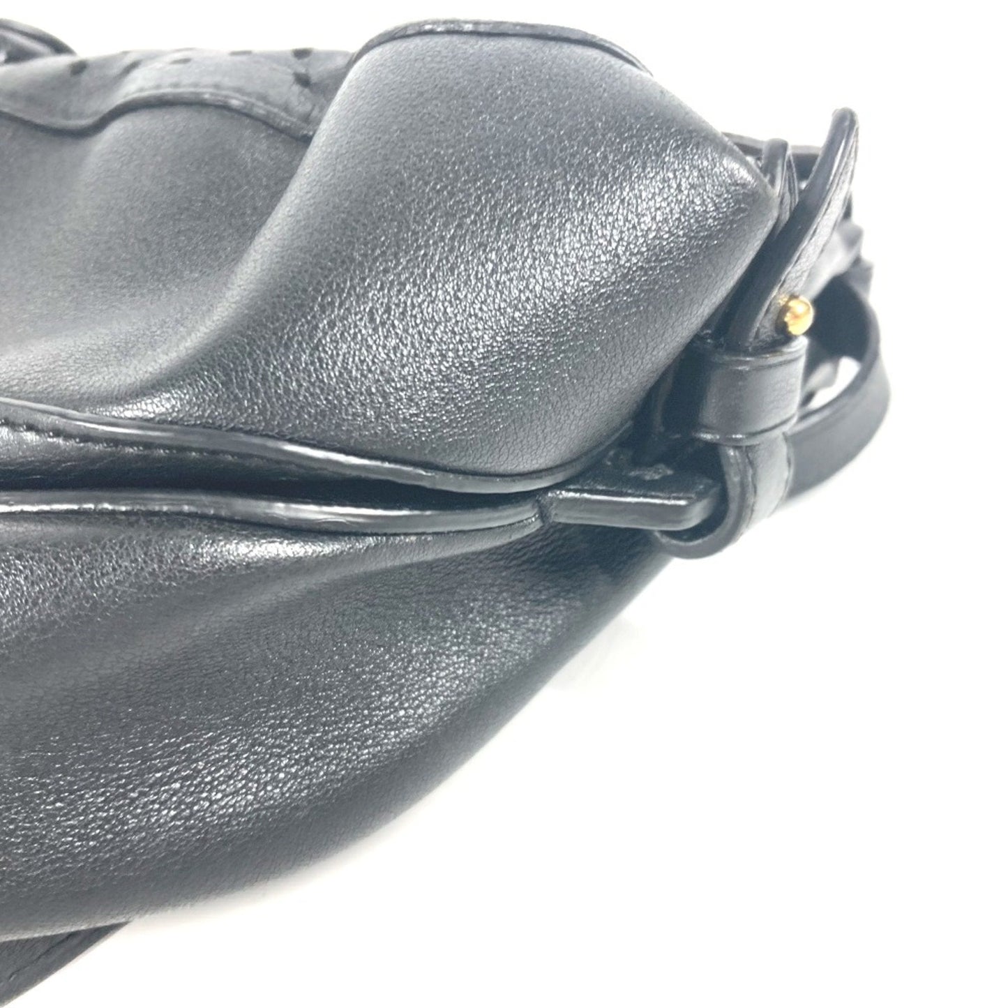 Louis Vuitton Black Leather Shoulder Bag