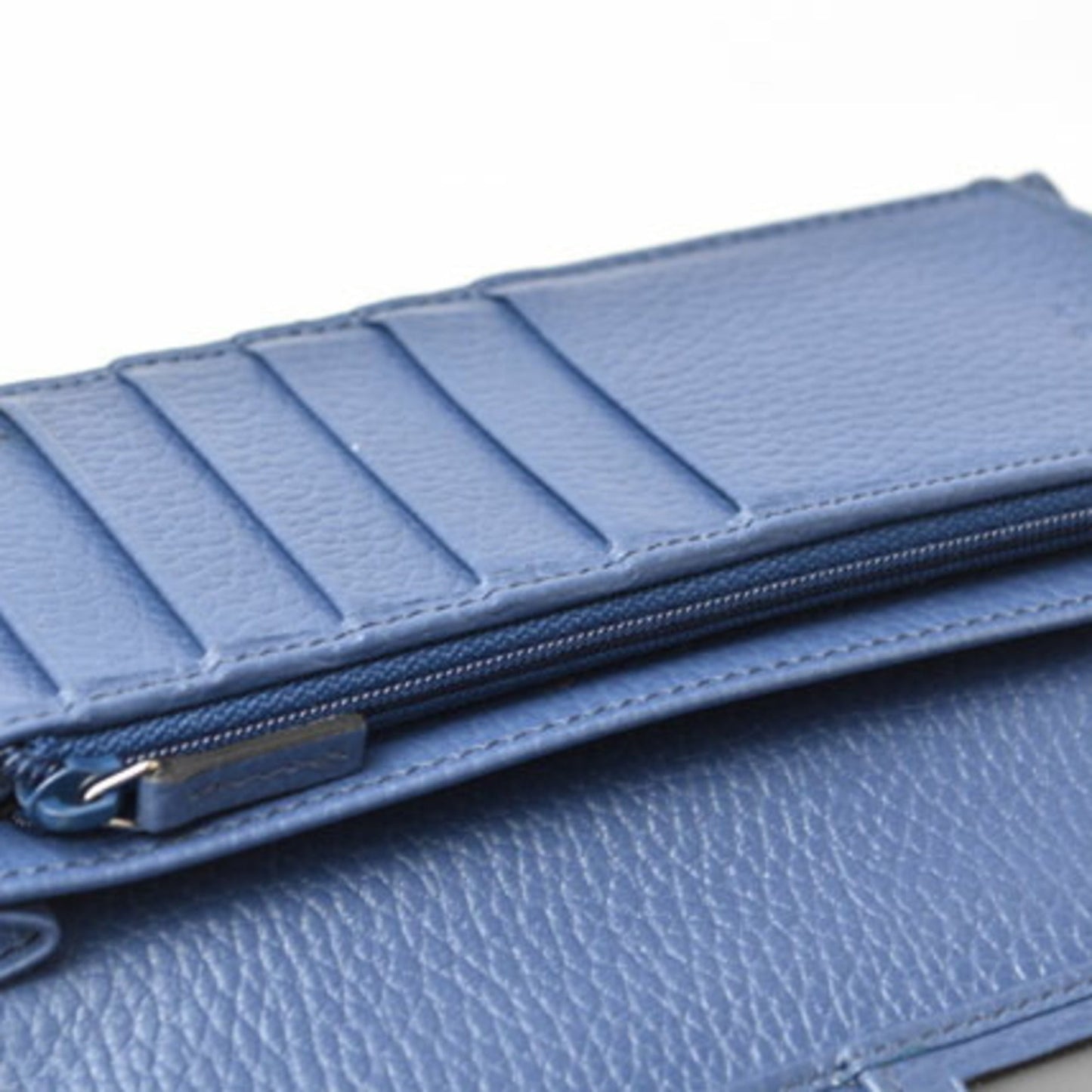 Gucci Black Blue Leather Coin Purse/Coin Case
