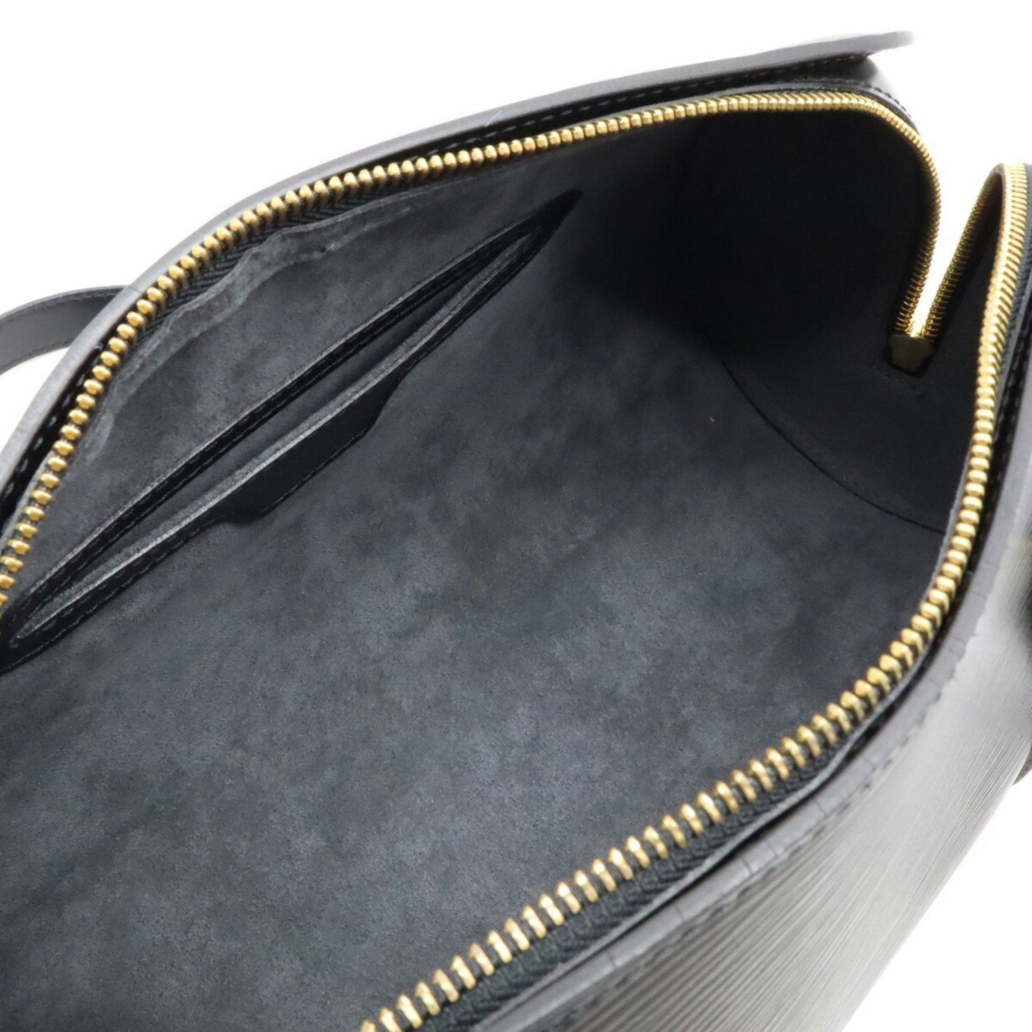Louis Vuitton Black Noir Epi Leather Handbag Pouch Shoulder Bag