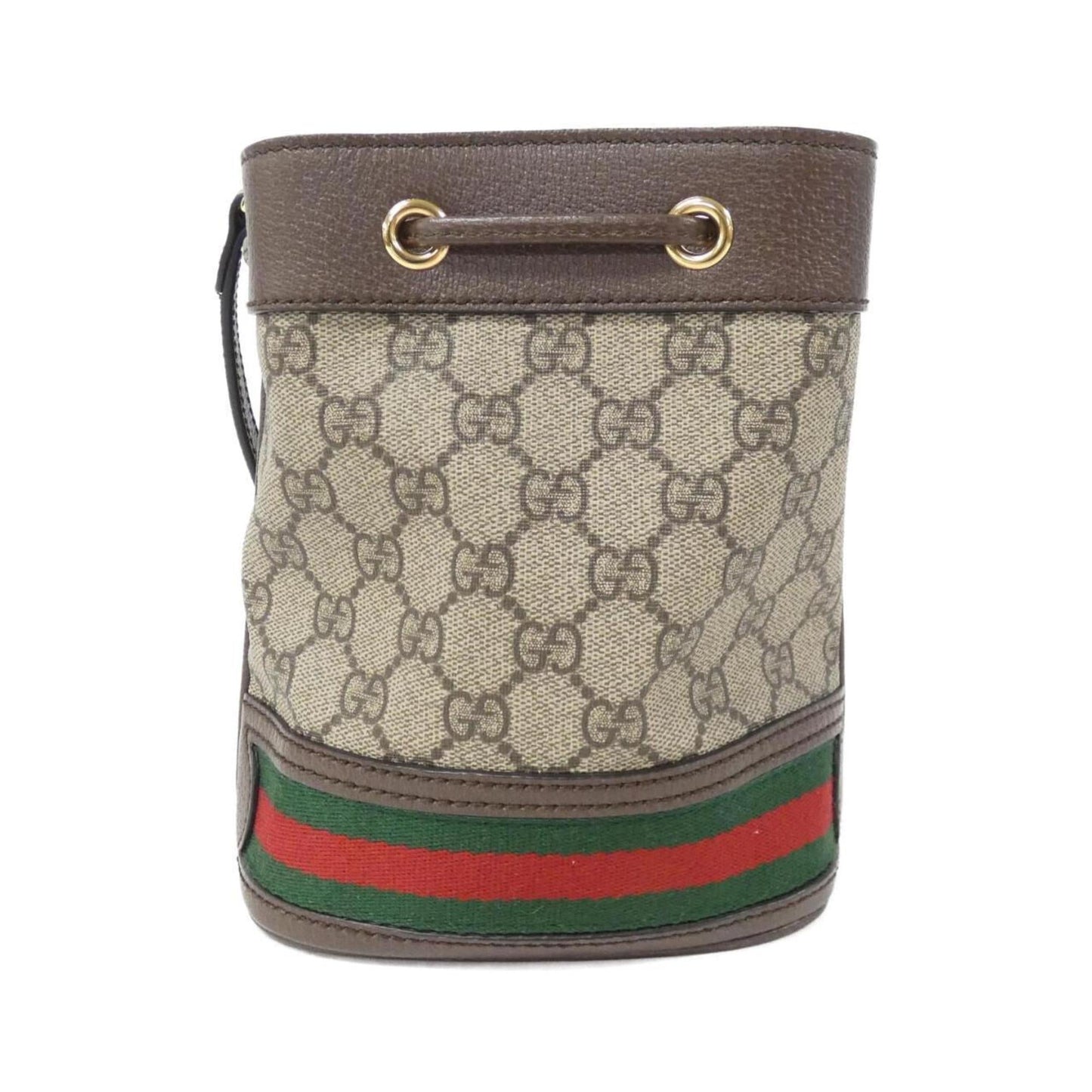Gucci Ophidia Beige Brown Gg Supreme Leather Shoulder Bag