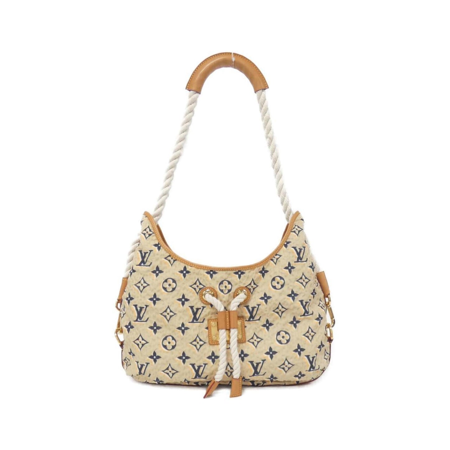 Louis Vuitton Beige Nylon Canvas Shoulder Bag ()