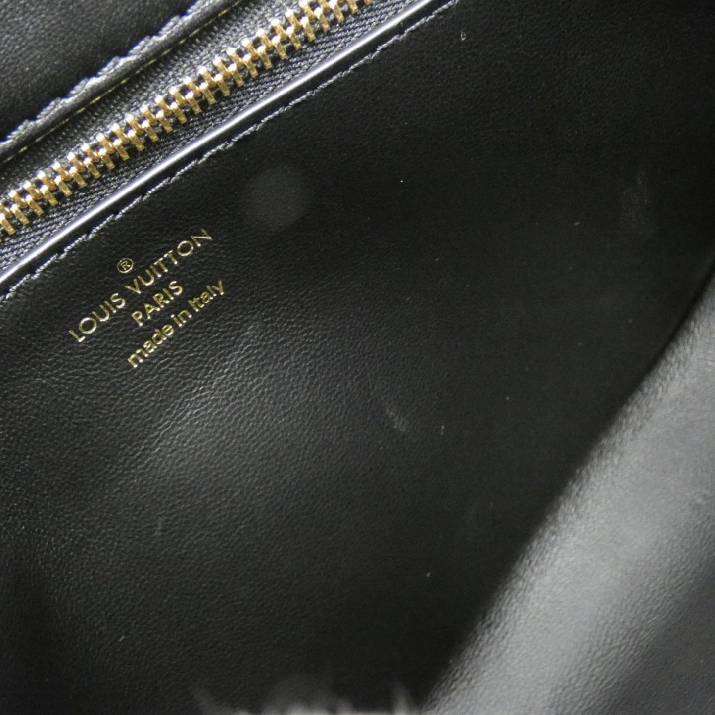 Louis Vuitton Black Leather Shoulder Bag