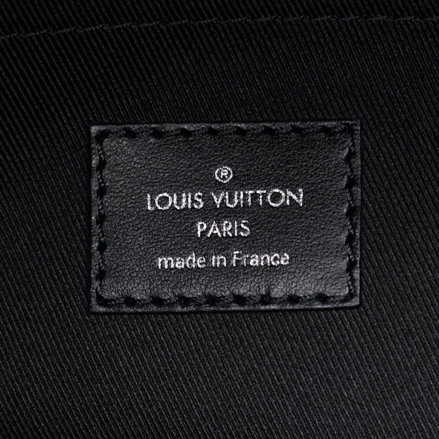 Louis Vuitton Black Noir Leather Handbag Shoulder Bag