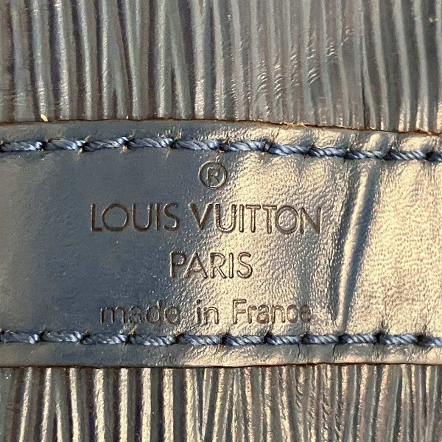Louis Vuitton Blue Toledo Blue Leather Shoulder Bag