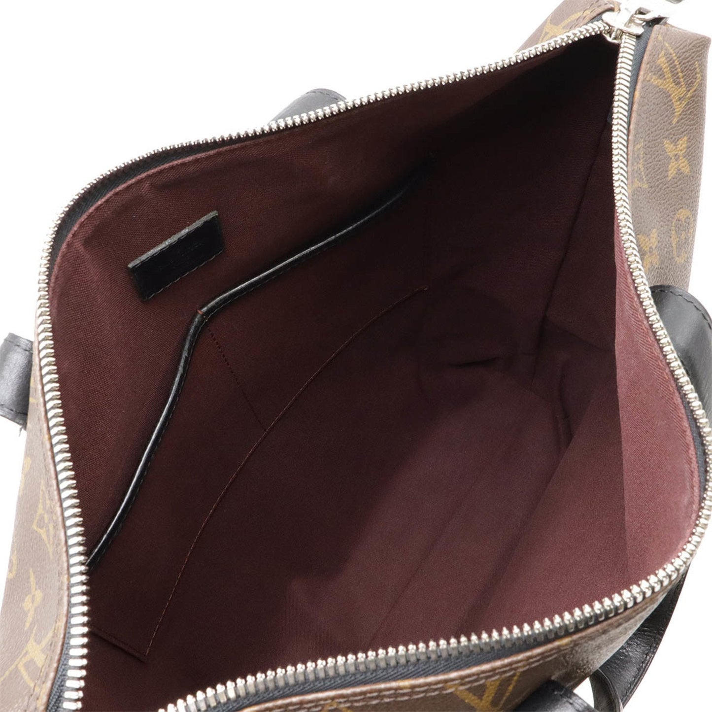 Louis Vuitton Black Brown Monogram Monogram Leather Shoulder Bag Tote Bag
