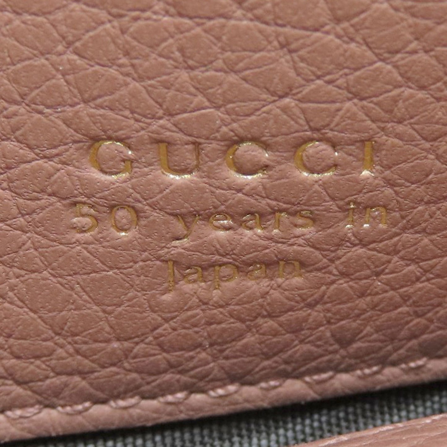 Gucci Beige Brown Pink Leather Coin Purse/Coin Case