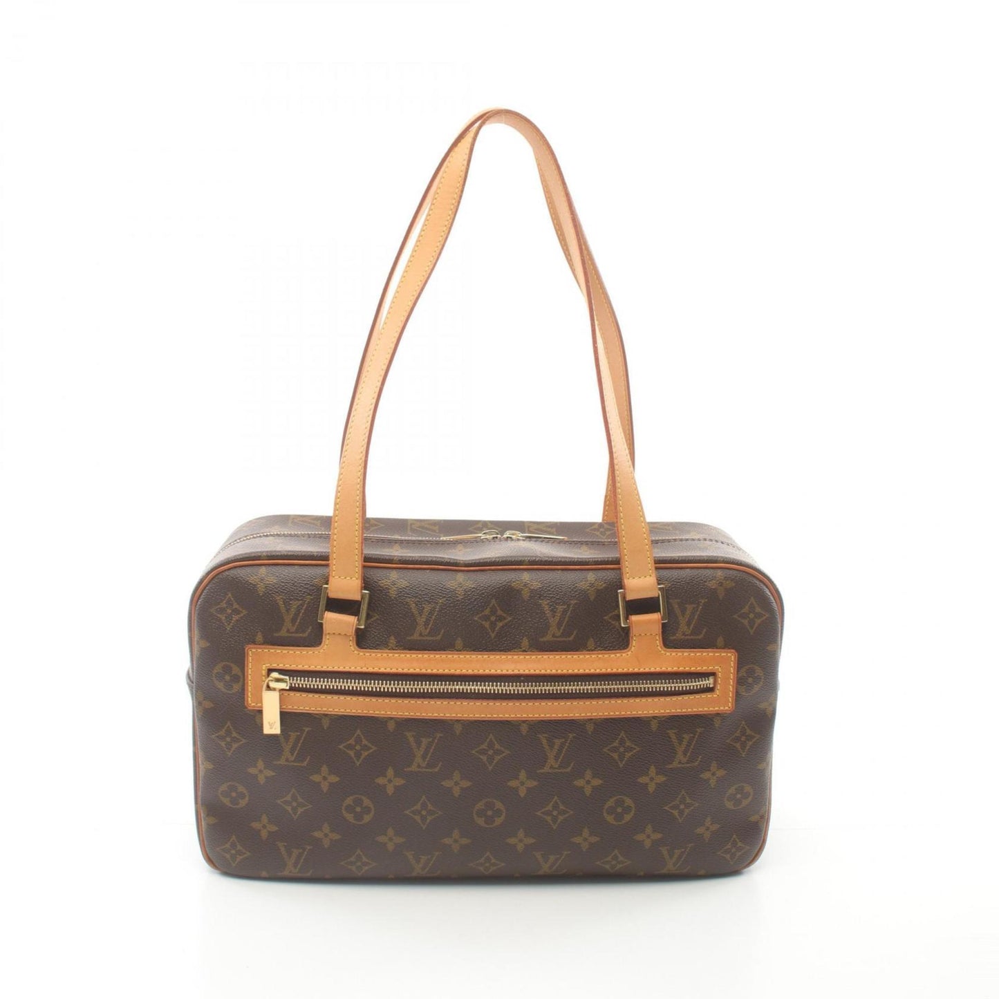 Louis Vuitton Brown Monogram Leather Shoulder Bag ()