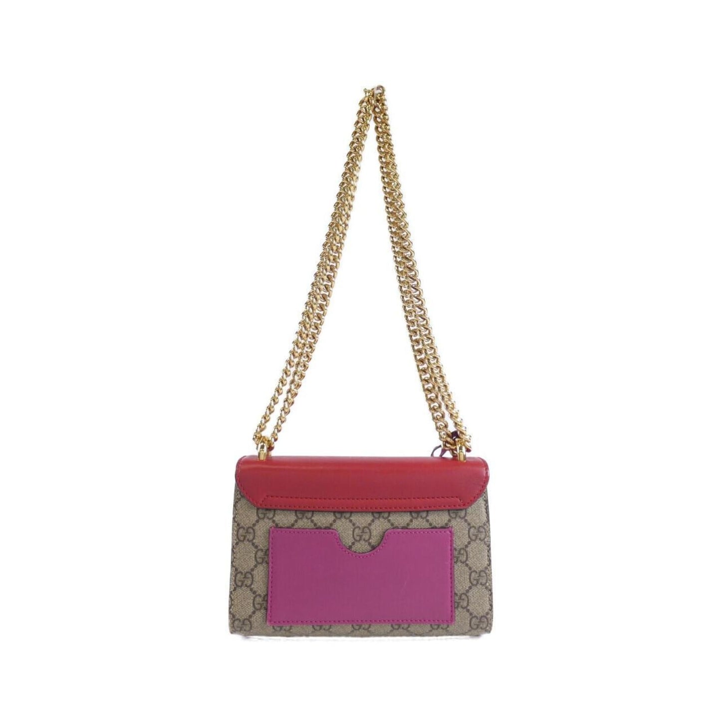 Gucci Beige Pink Gg Supreme Leather Shoulder Bag
