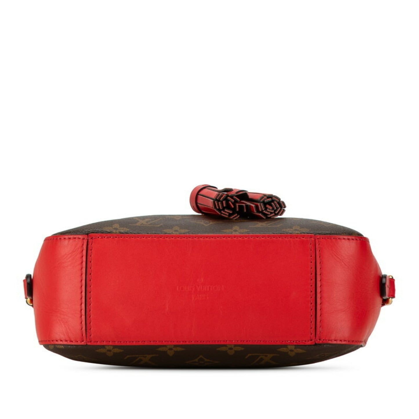 Louis Vuitton Brown Red Color Pvc Leather Shoulder Bag