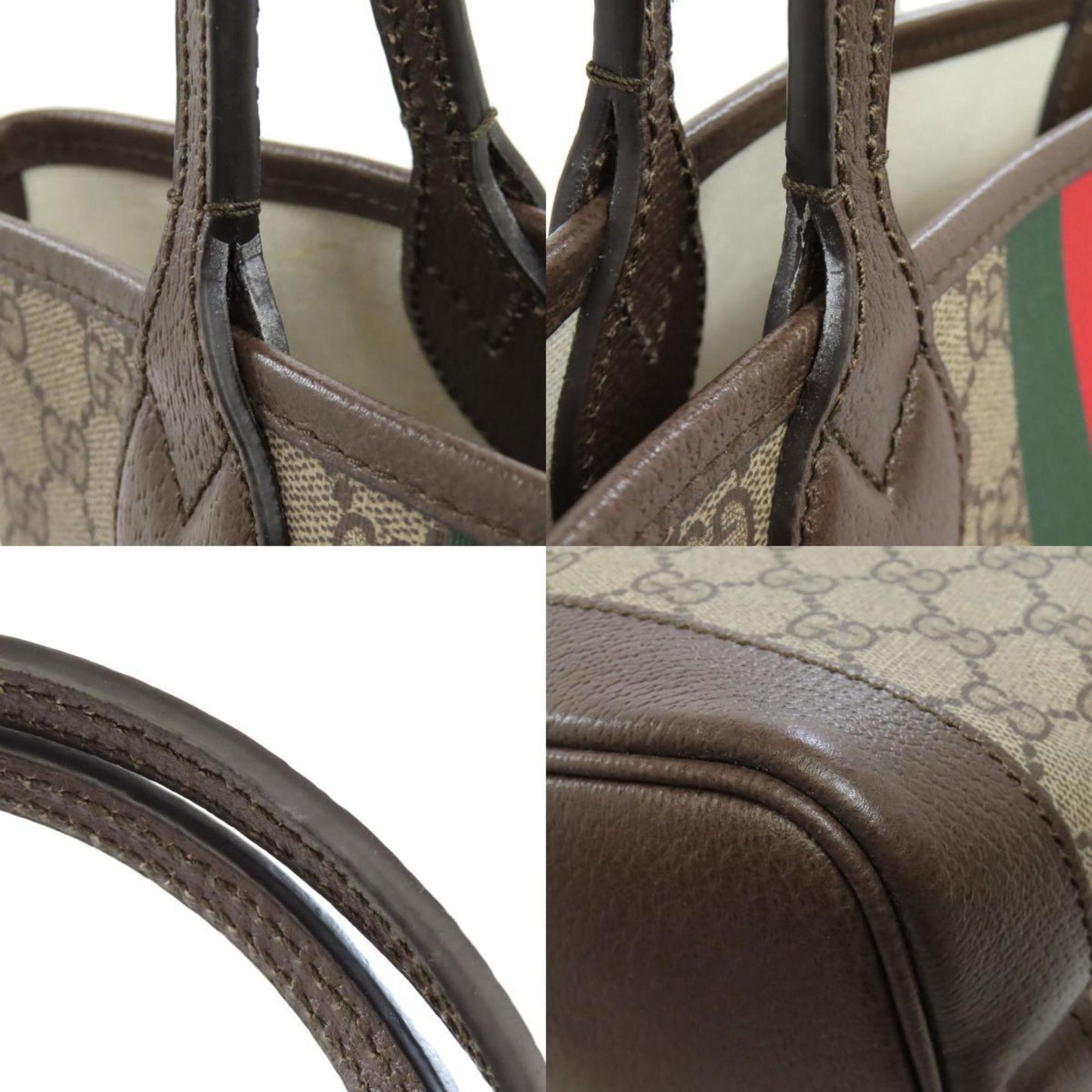 Gucci Brown Pvc Tote Bag