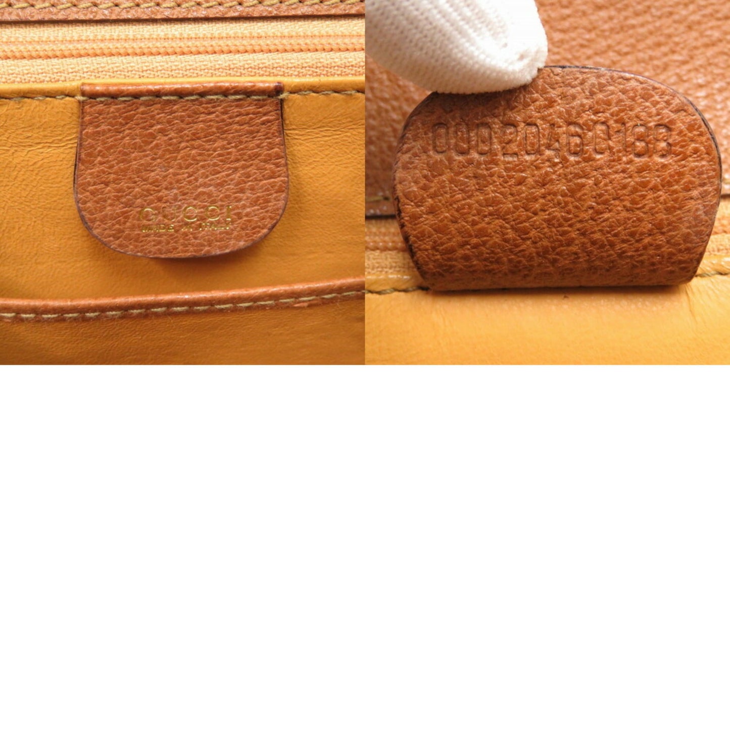 Gucci Brown Bamboo Leather Handbag