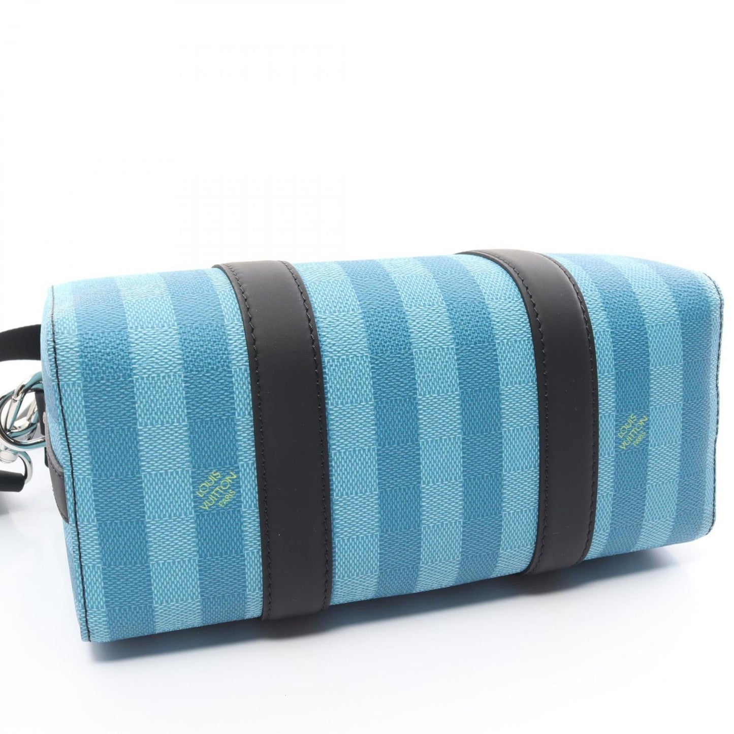 Louis Vuitton Blue Multi-Color Damier Canvas Leather Shoulder Bag