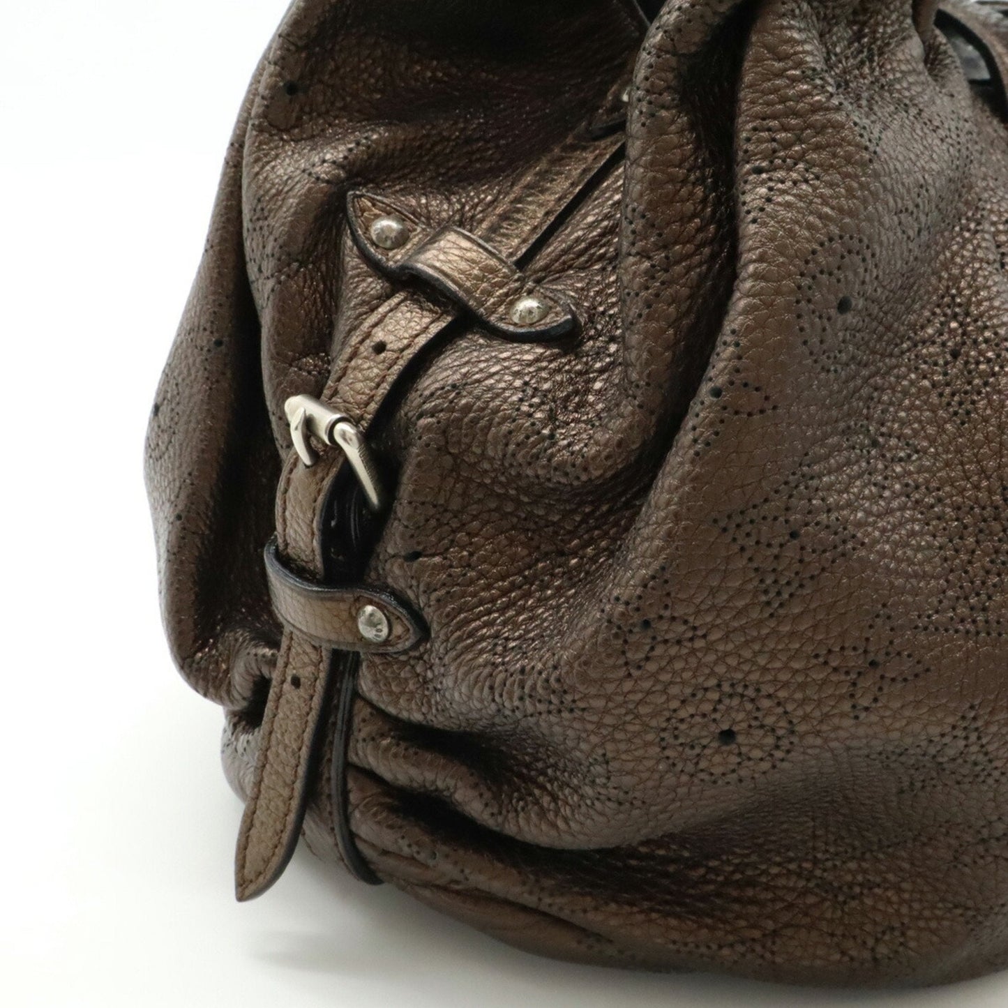 Louis Vuitton Mordore Mahina Leather Shoulder Bag Tote Bag