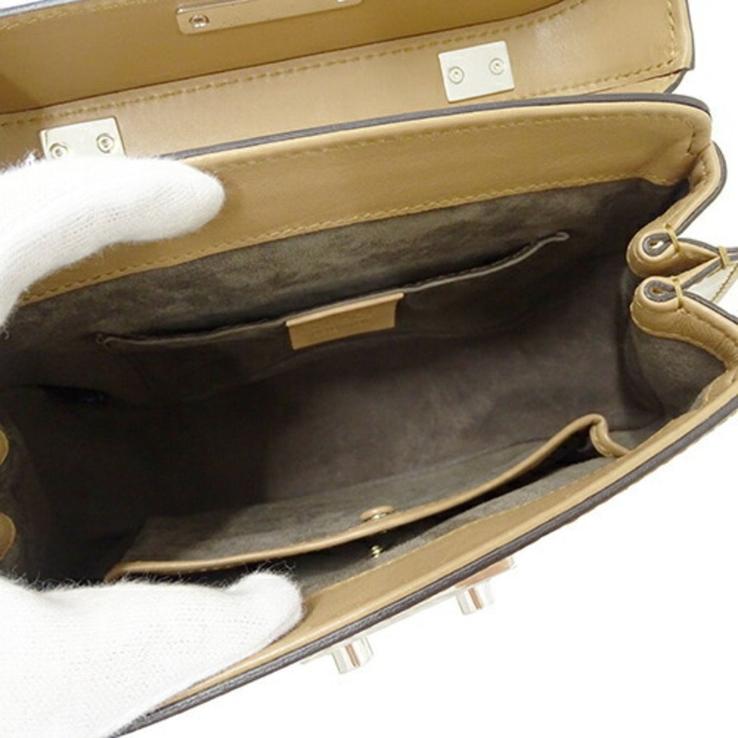 Gucci Beige Leather Handbag Shoulder Bag