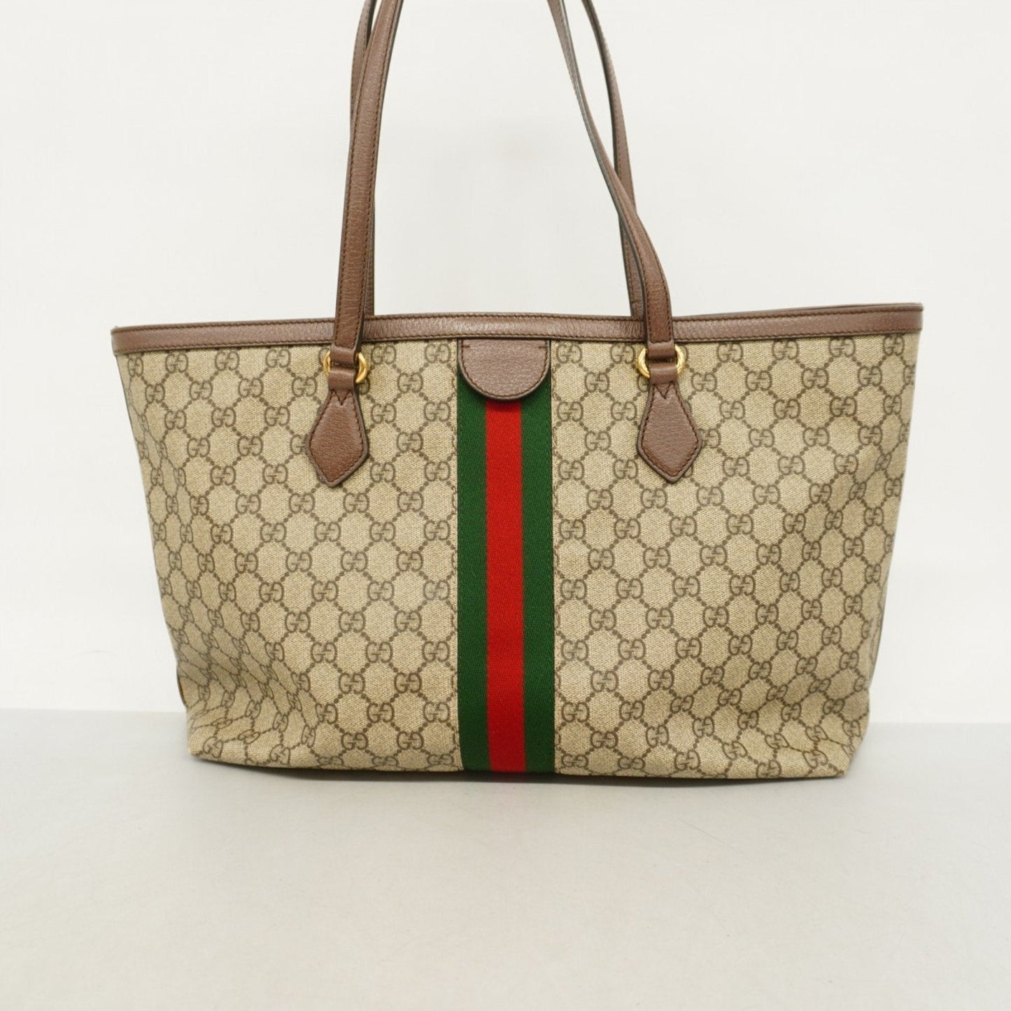Gucci Brown Pvc Tote Bag